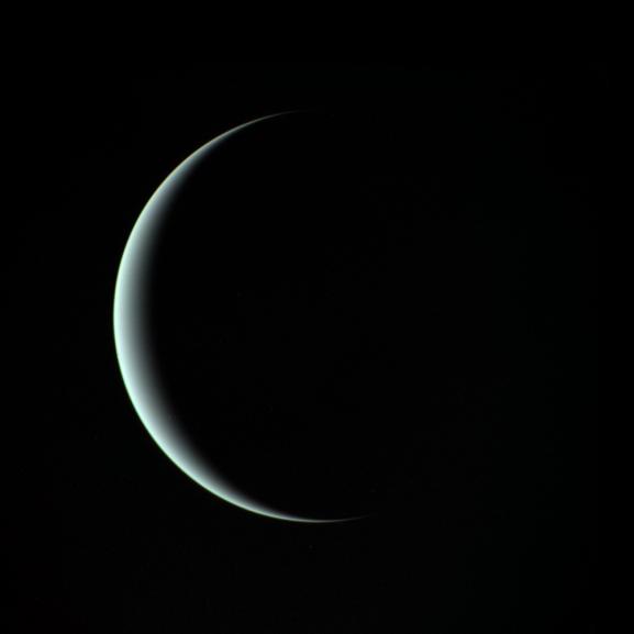Снимок Урана, сделанный Вояджером-2