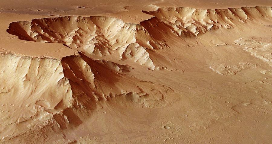 Каньоны на Марсе. Район хаоса Авроры.
