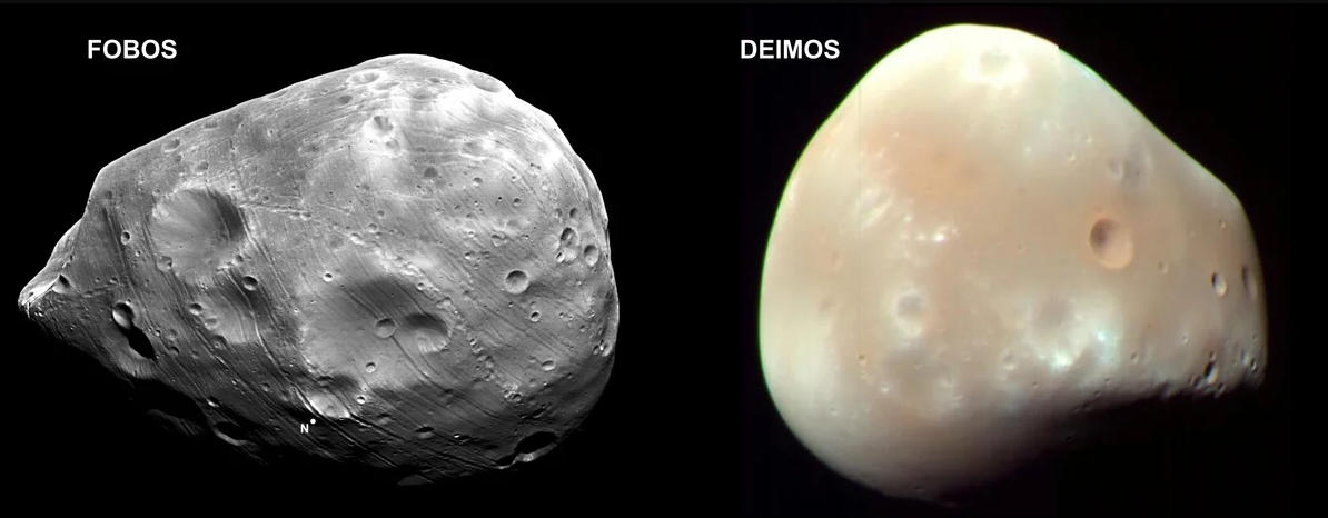 Спутники Марса Фобос и Деймос