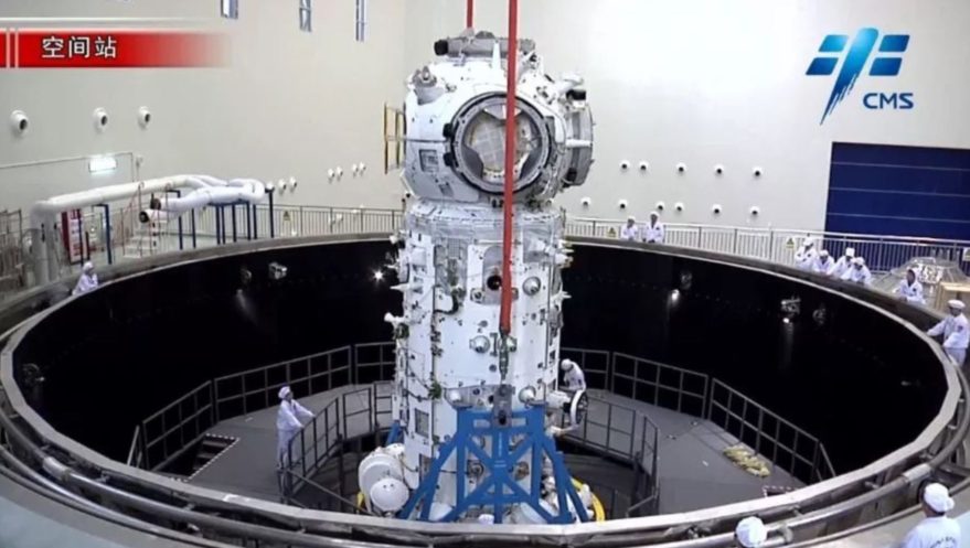Основной модуль китайской космической станции "Тяньхэ" проходит испытания.